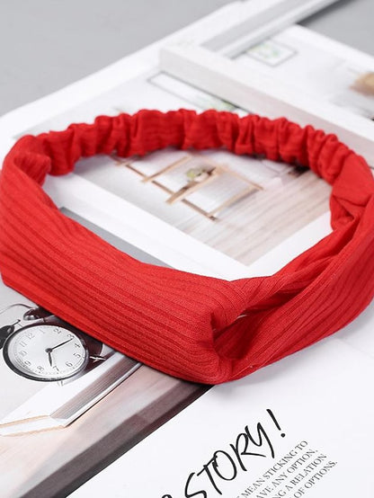 Women Twist Knotted Boho Stretchy Hair Bands Cross Turban - LuckyFash™