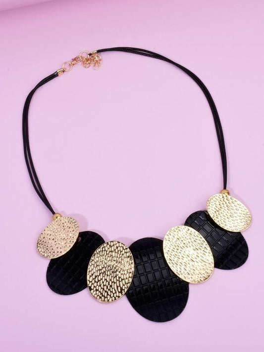 Textured Oval Pendant Necklace - LuckyFash™