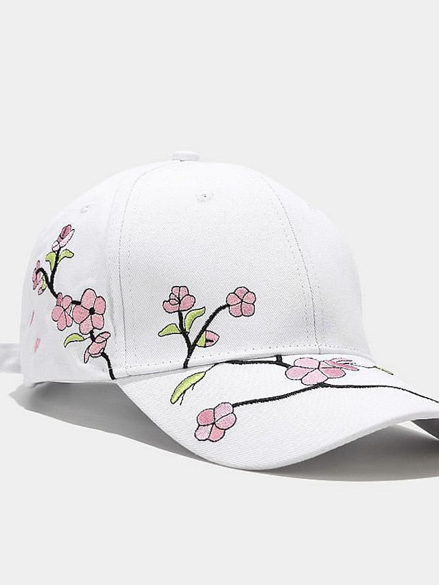 1pcs New High Quality Unisex Cotton Outdoor Baseball Cap Plum Embroidery Snapback Fashion Sports Hats For Men & Women Cap - LuckyFash™