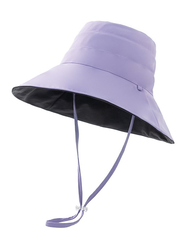 1PC Women's Double-Sided Sun Hat Floppy Hat Daily Holiday Cloth Sports & Outdoors Sweet - LuckyFash™