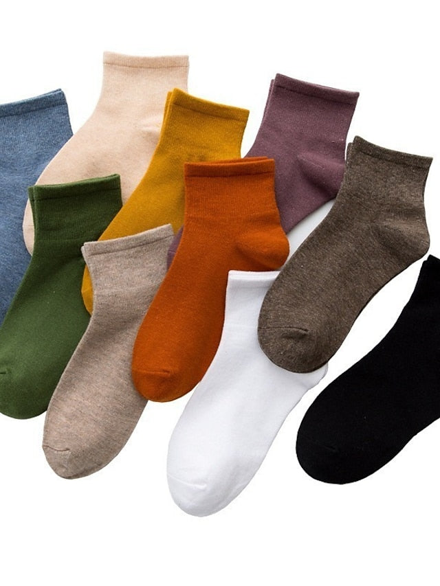 3 Pairs Women's Anckle Socks Low Cut Socks Home Sports & Outdoor Holiday Polyester Cotton Sports & Outdoors Casual Sweet 3 Pairs - LuckyFash™