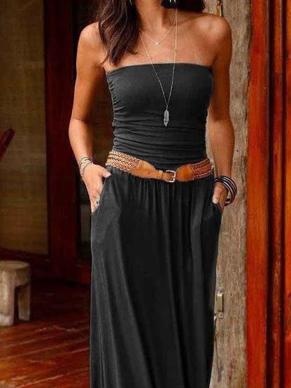 Tube Top Sleeveless Off-the-shoulder Dress - LuckyFash™
