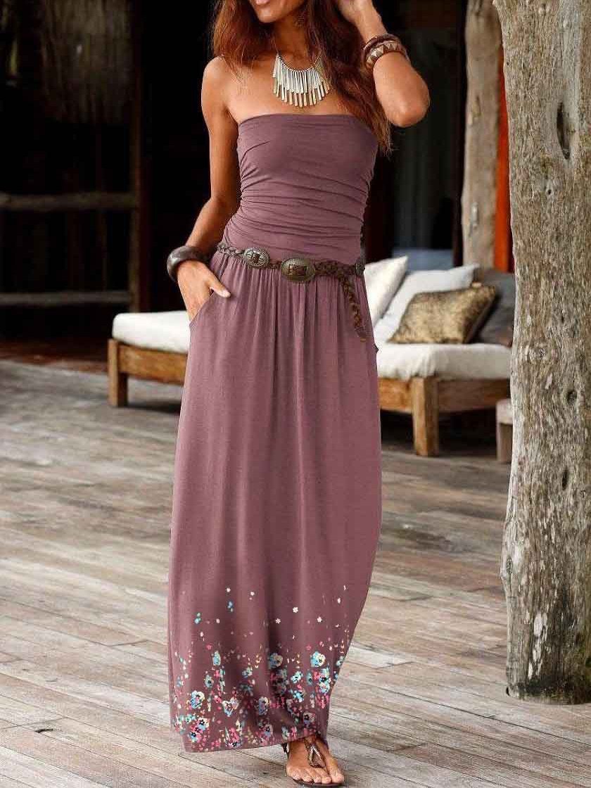 Tube Top Sleeveless Off-the-shoulder Dress - LuckyFash™