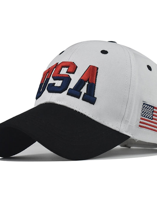 1pcs High Quality American Flag Cotton Baseball Cap For Men Embroidery USA Snapback Hat for Men&Women Fashion Trucker Hat - LuckyFash™