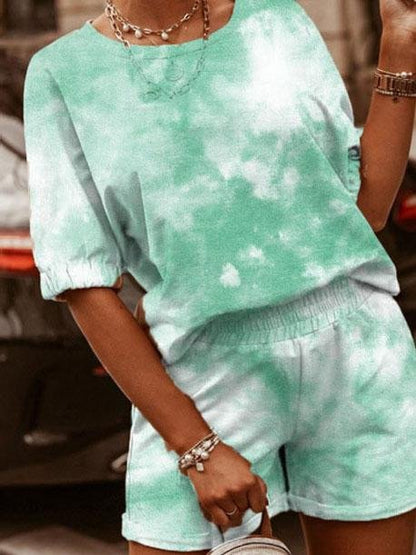 Two-Piece Leisure Tie-Dye Printing Loungewear - LuckyFash™
