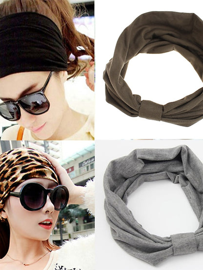 1PC Women's Headbands Hairpins Hair Band For Outdoor Daily Classic Fabric Black As Picture Military Green - LuckyFash™