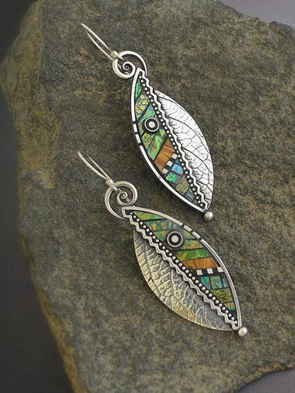 Vintage leaf earrings - LuckyFash™