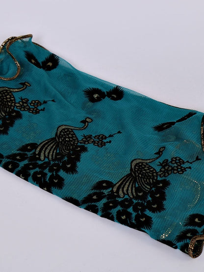 1pcs Women Scarf Elegant Peacock Embroidered Lace Scarf Long Soft Shawl Breathable Long Towel - LuckyFash™