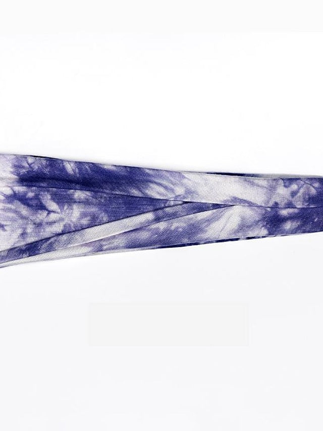 1PC Women's Girls' Headbands Headband For Outdoor Fabric Tie dye green Tie Dye Purple Tie Dye Yellow - LuckyFash™