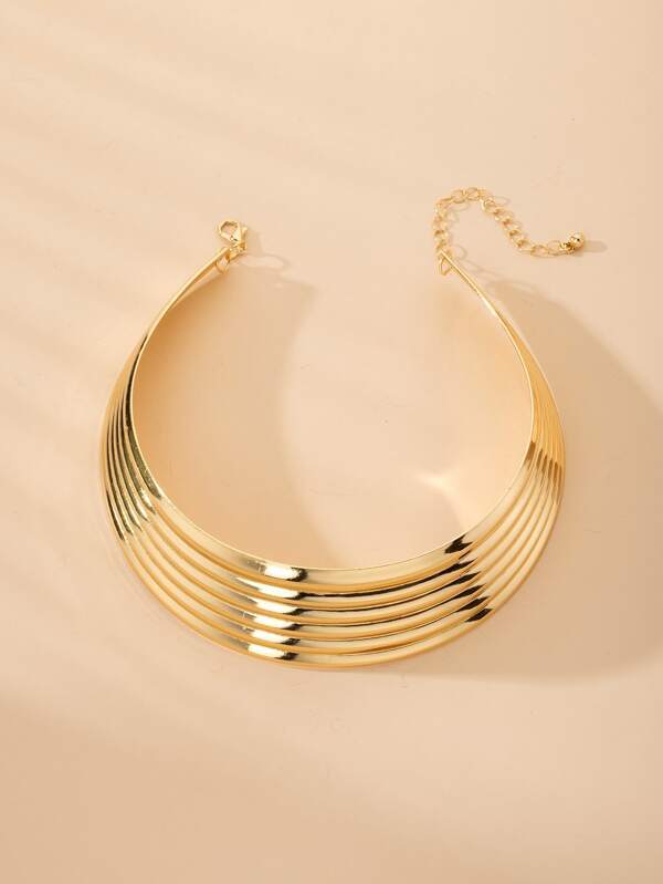 Wide Metal Necklace - LuckyFash™