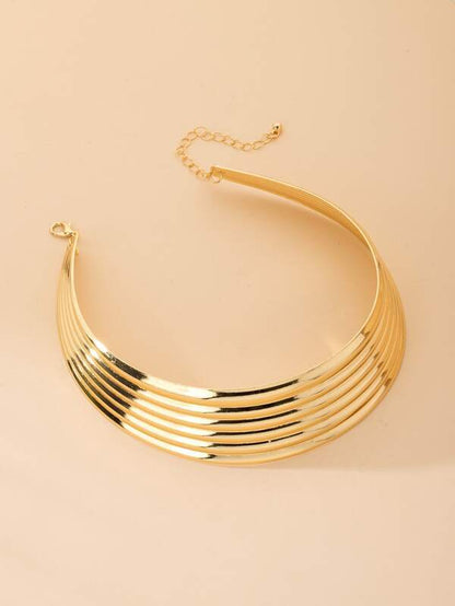 Wide Metal Necklace - LuckyFash™