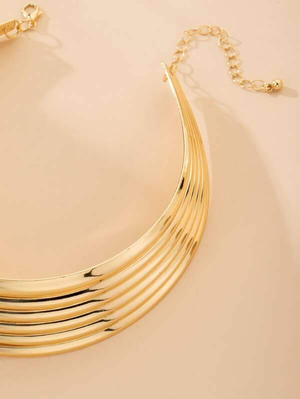 Wide Metal Necklace - LuckyFash™