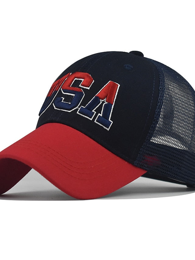 1pcs High Quality American Flag Cotton Baseball Cap For Men Embroidery USA Snapback Hat for Men&Women Fashion Trucker Hat - LuckyFash™