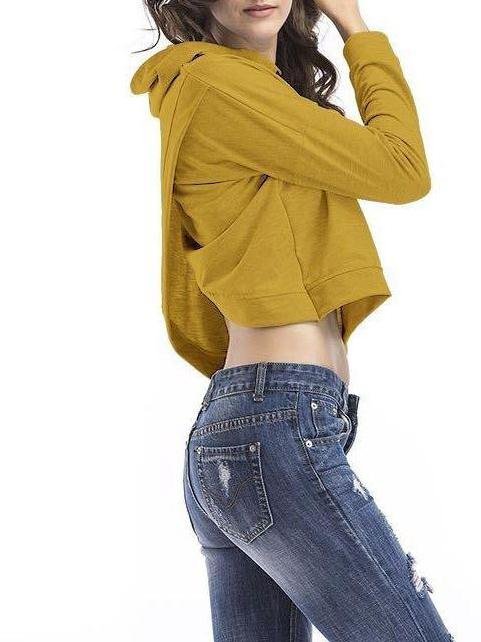Women Casual Irregular Short Hoodie - LuckyFash™