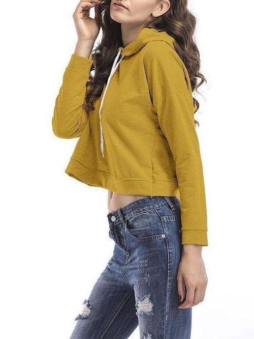 Women Casual Irregular Short Hoodie - LuckyFash™