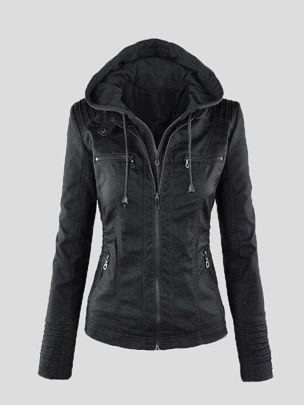 Women Jackets Faux Leather Jacket - LuckyFash™