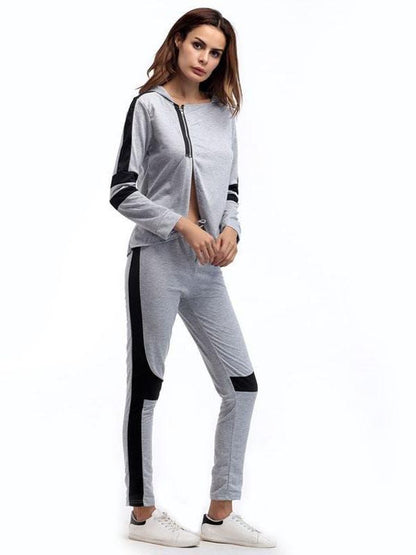 Women Irregular Hooded Sportswear Suit - LuckyFash™