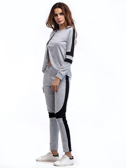 Women Irregular Hooded Sportswear Suit - LuckyFash™