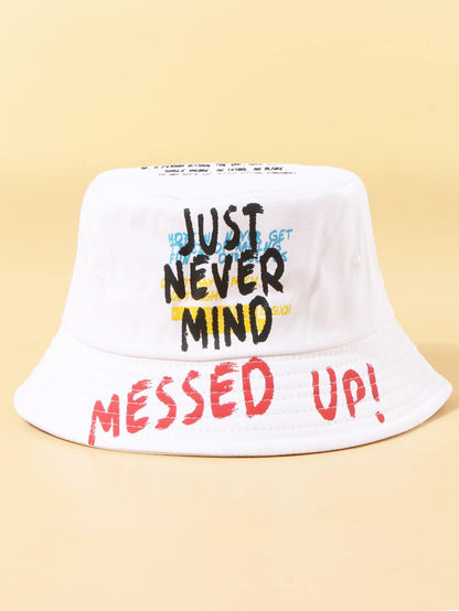 Women Letter Graphic Bucket Hat - LuckyFash™