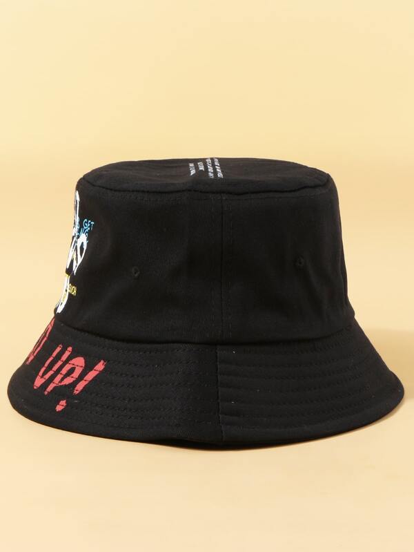 Women Letter Graphic Bucket Hat - LuckyFash™