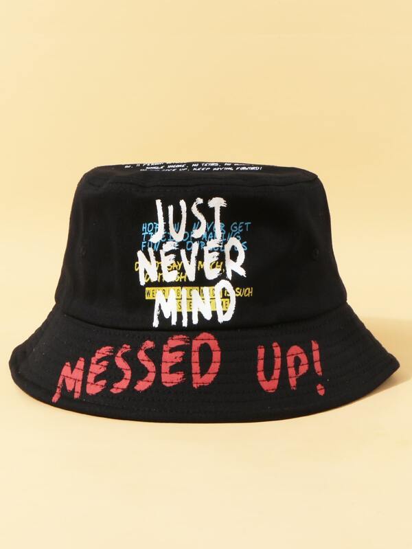 Women Letter Graphic Bucket Hat - LuckyFash™