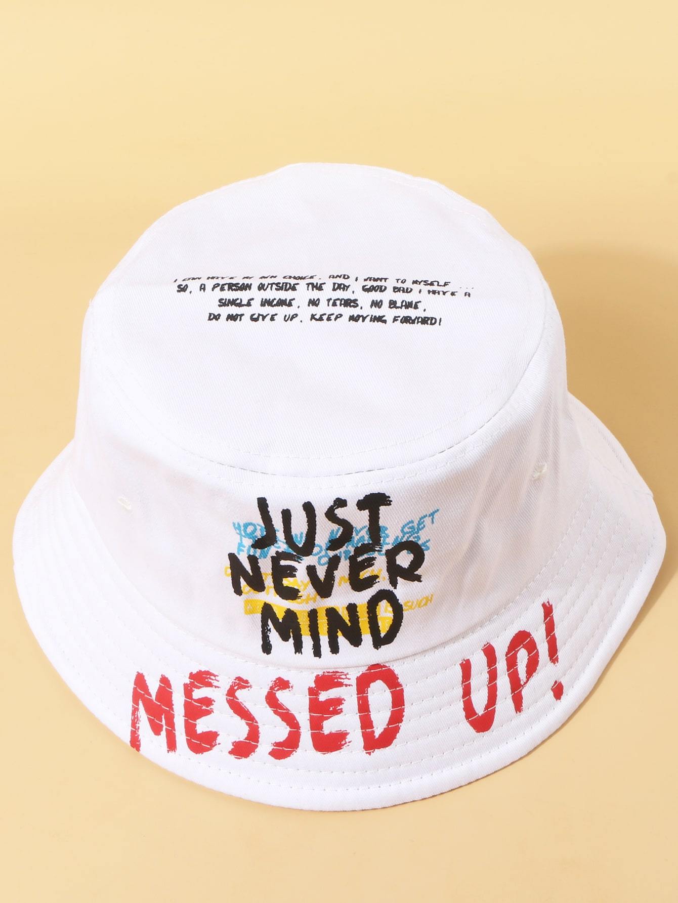 Women Letter Graphic Bucket Hat - LuckyFash™