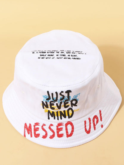 Women Letter Graphic Bucket Hat - LuckyFash™
