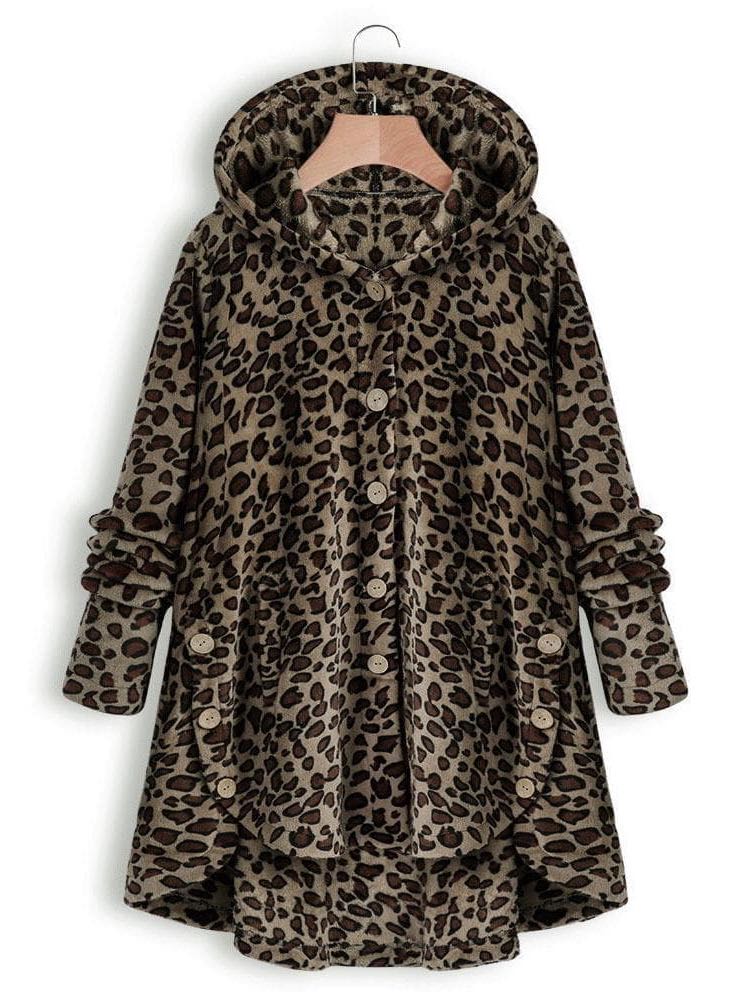 Women Loose Furry Hooded Winter Coat - LuckyFash™