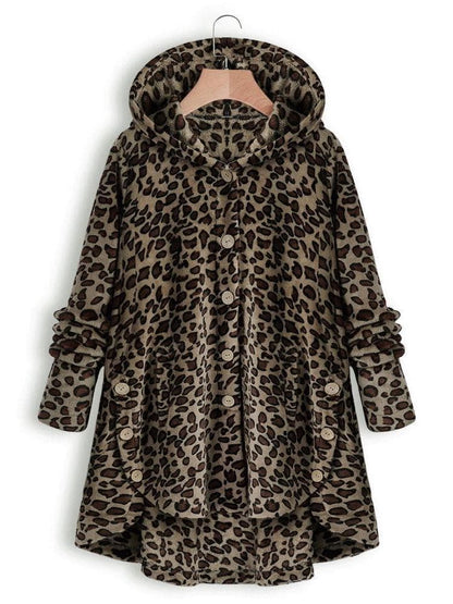 Women Loose Furry Hooded Winter Coat - LuckyFash™