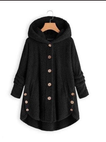 Women Loose Furry Hooded Winter Coat - LuckyFash™