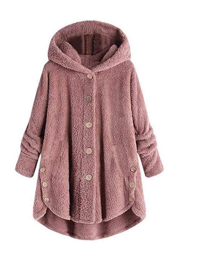 Women Loose Furry Hooded Winter Coat - LuckyFash™