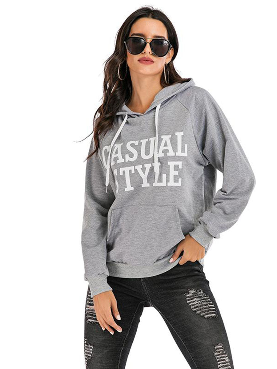 Women Printed Hooded Sweatshirt - LuckyFash™