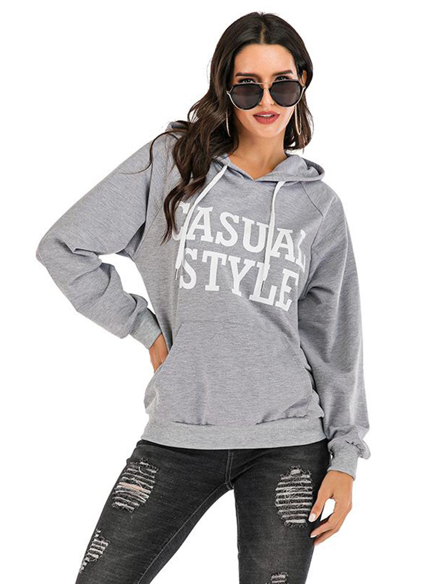 Women Printed Hooded Sweatshirt - LuckyFash™