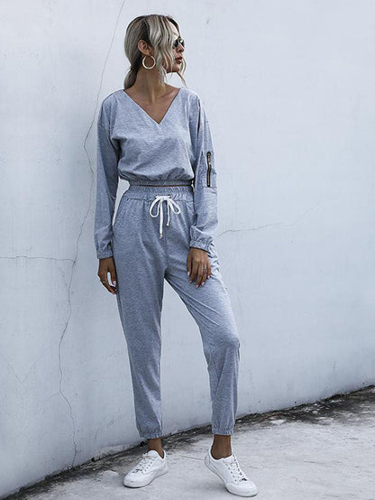 Women Solid Sportswear Suit - LuckyFash™