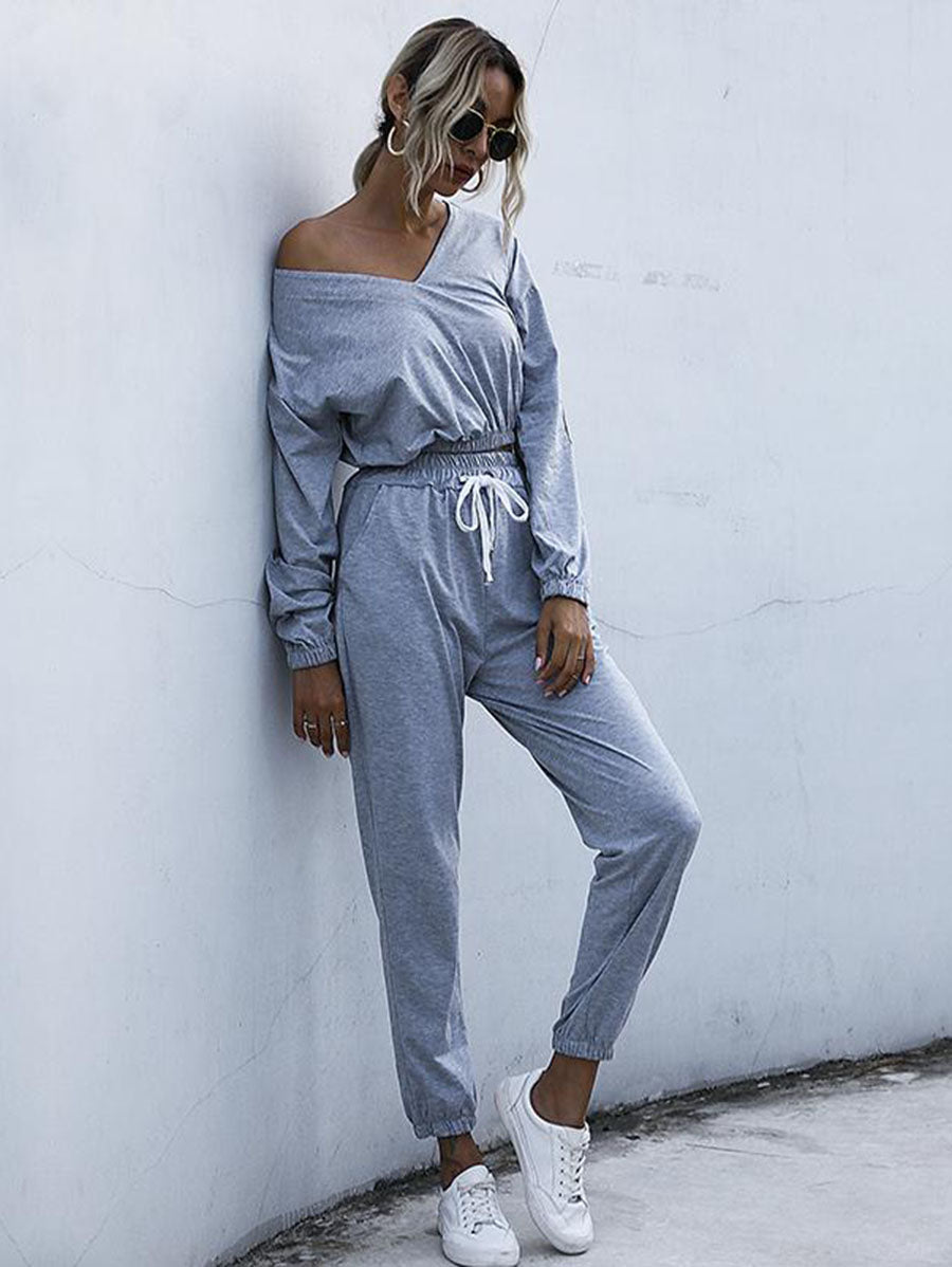 Women Solid Sportswear Suit - LuckyFash™