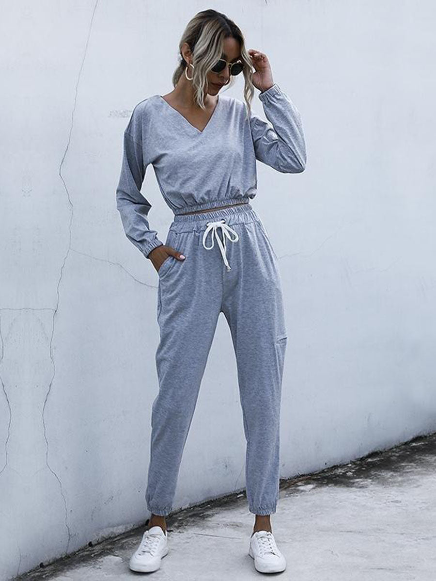 Women Solid Sportswear Suit - LuckyFash™
