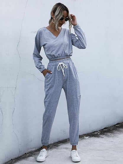 Women Solid Sportswear Suit - LuckyFash™
