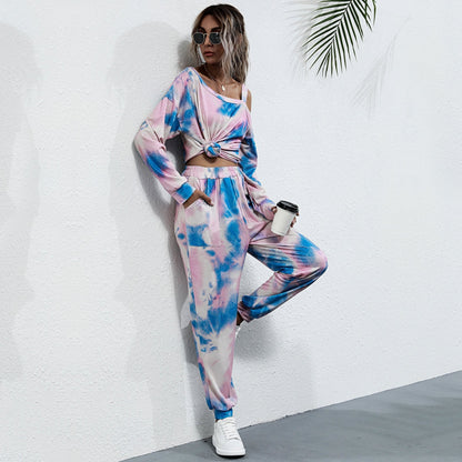 Women Tie-dye Sportswear Suit - LuckyFash™