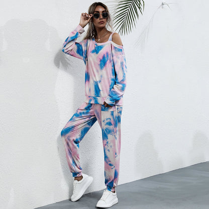 Women Tie-dye Sportswear Suit - LuckyFash™