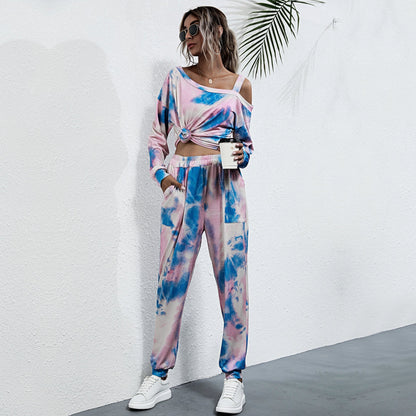 Women Tie-dye Sportswear Suit - LuckyFash™