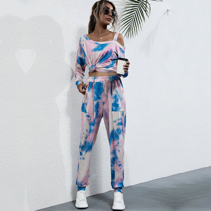 Women Tie-dye Sportswear Suit - LuckyFash™