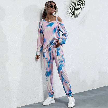 Women Tie-dye Sportswear Suit - LuckyFash™