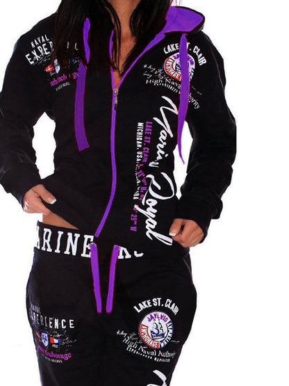 Women's 2 Piece Full Zip Tracksuit Casual - LuckyFash™