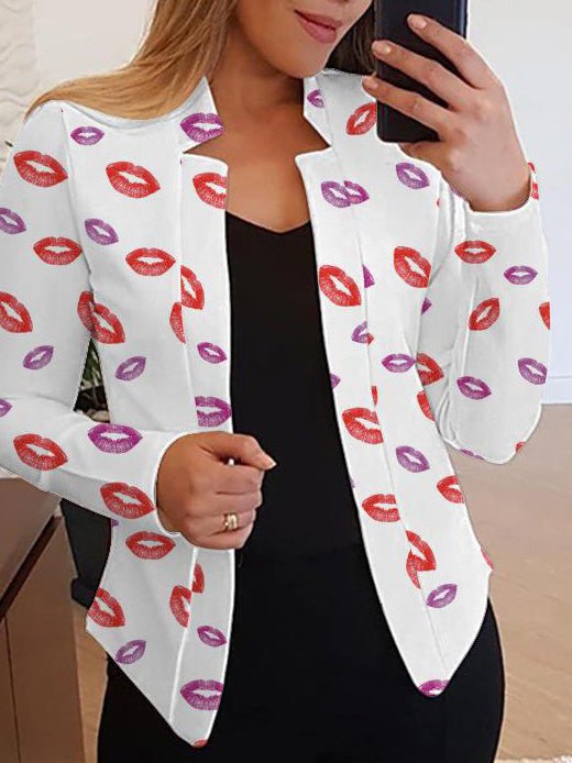 Women's Blazers Casual Printed Long Sleeve Small Blazers - LuckyFash™