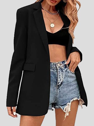 Women's Blazers Casual Solid Lapel Slim Fit Blazer - LuckyFash™