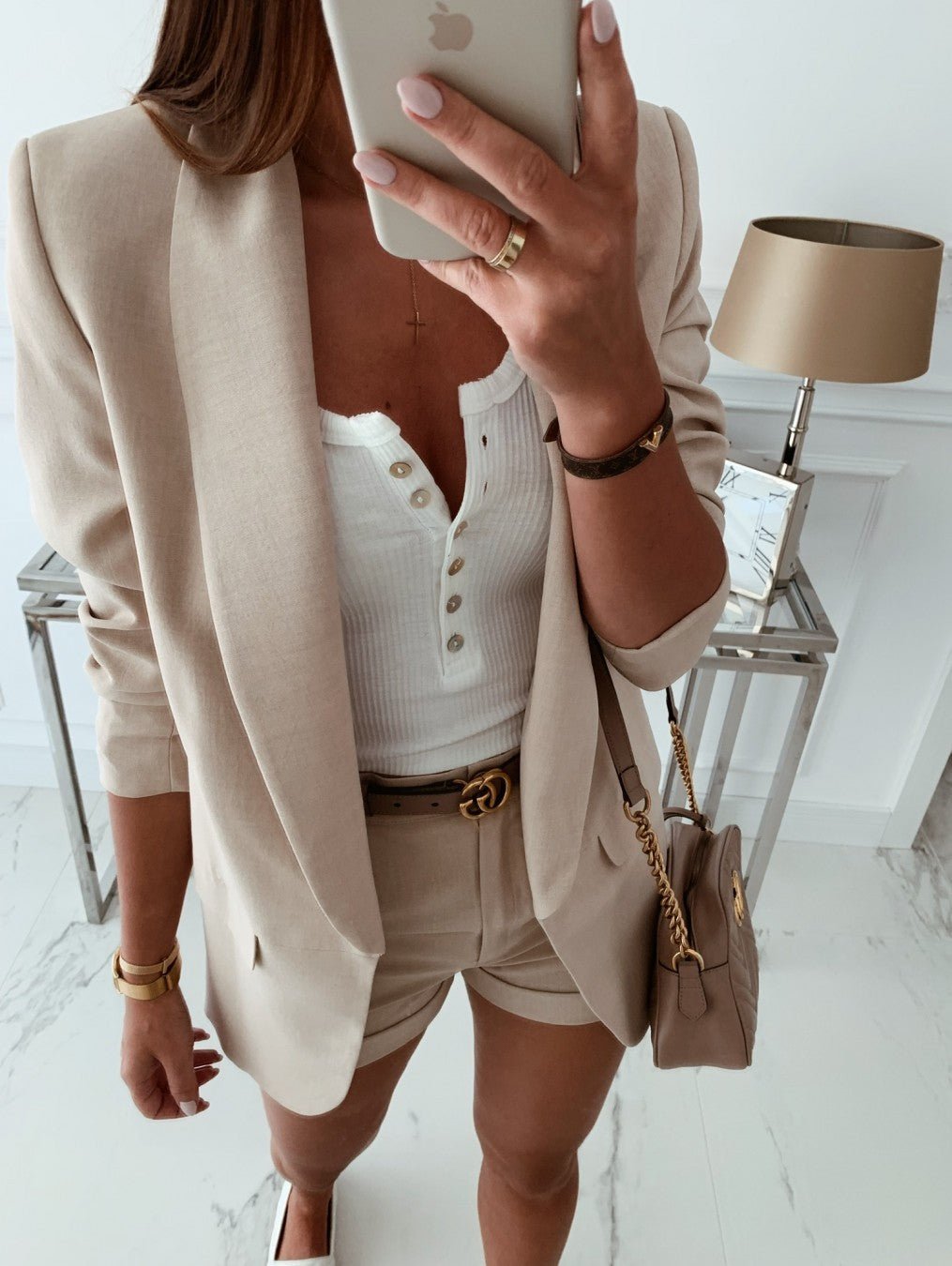 Women's Blazers Solid Lapel Long Sleeve Small Blazer - LuckyFash™