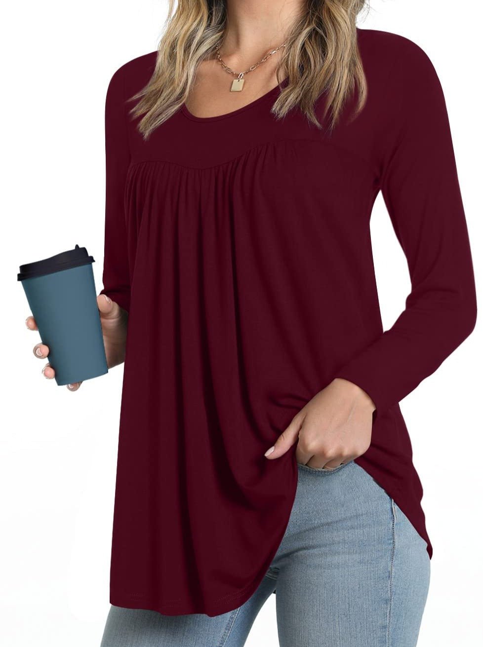 Blouses Casual Chiffon V Neck Blouse - LuckyFash™