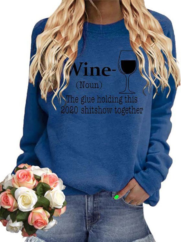 Blouses Commuter Fashion Trend Round Neck Long Sleeve  Blouse - LuckyFash™