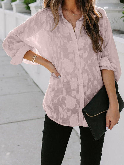 Women's Blouses Printed Button Long Sleeve Casual Blouse - LuckyFash™