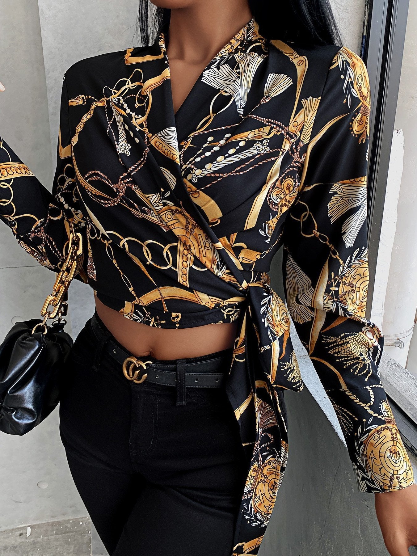 Women's Blouses Temperament Long Sleeve Star Tie Blouses - LuckyFash™